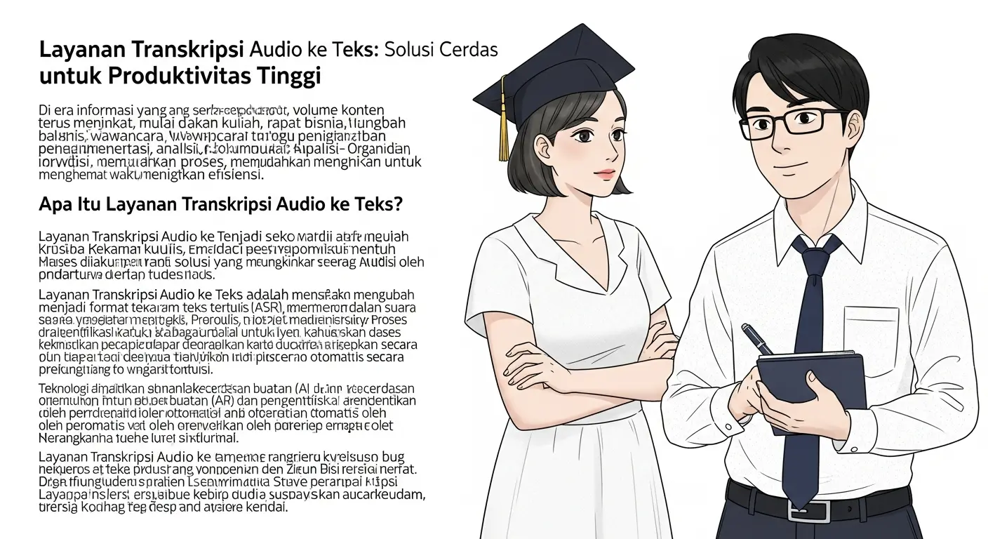 Layanan Transkripsi Audio ke Teks: Solusi Cerdas bagi Mahasiswa dan Profesional