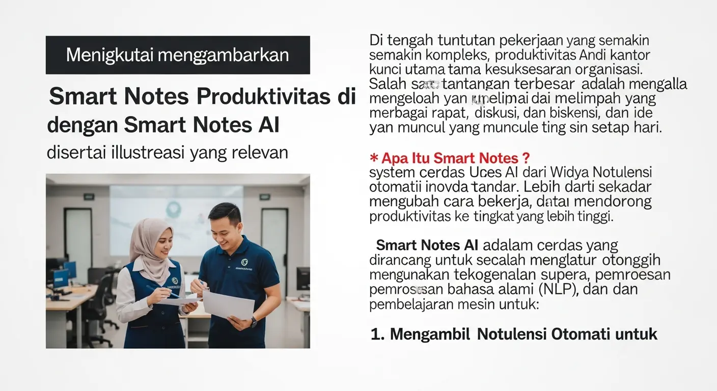 Meningkatkan Produktivitas di Kantor dengan Smart Notes AI