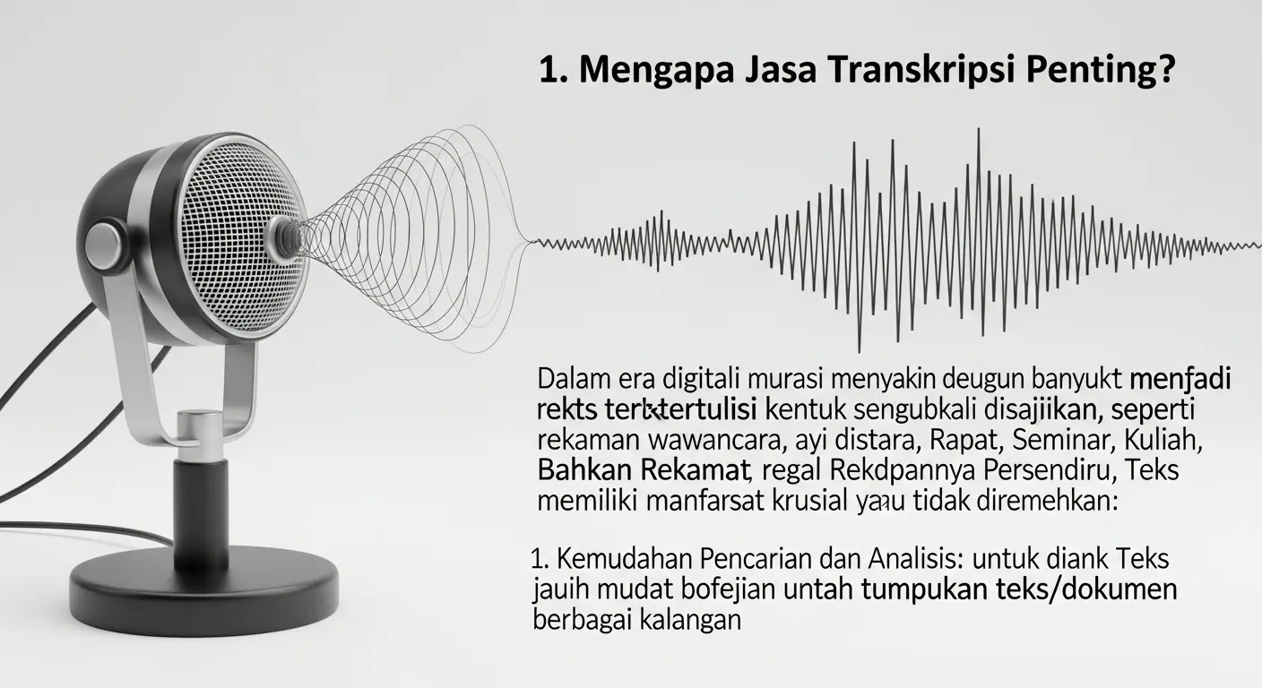 Jasa Transkripsi Murah Indonesia: Mentransformasikan Audio Menjadi Teks