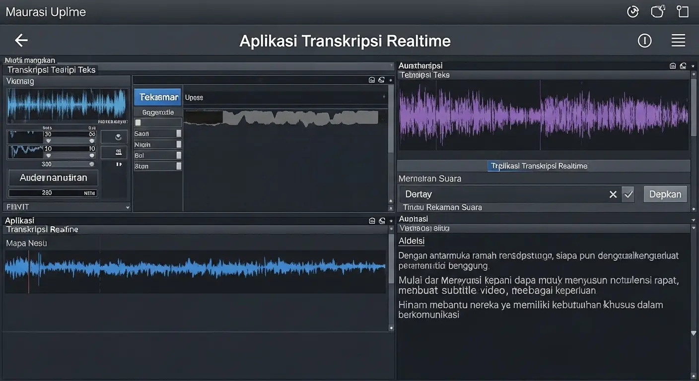 Aplikasi Transkripsi Realtime Indonesia untuk Audio