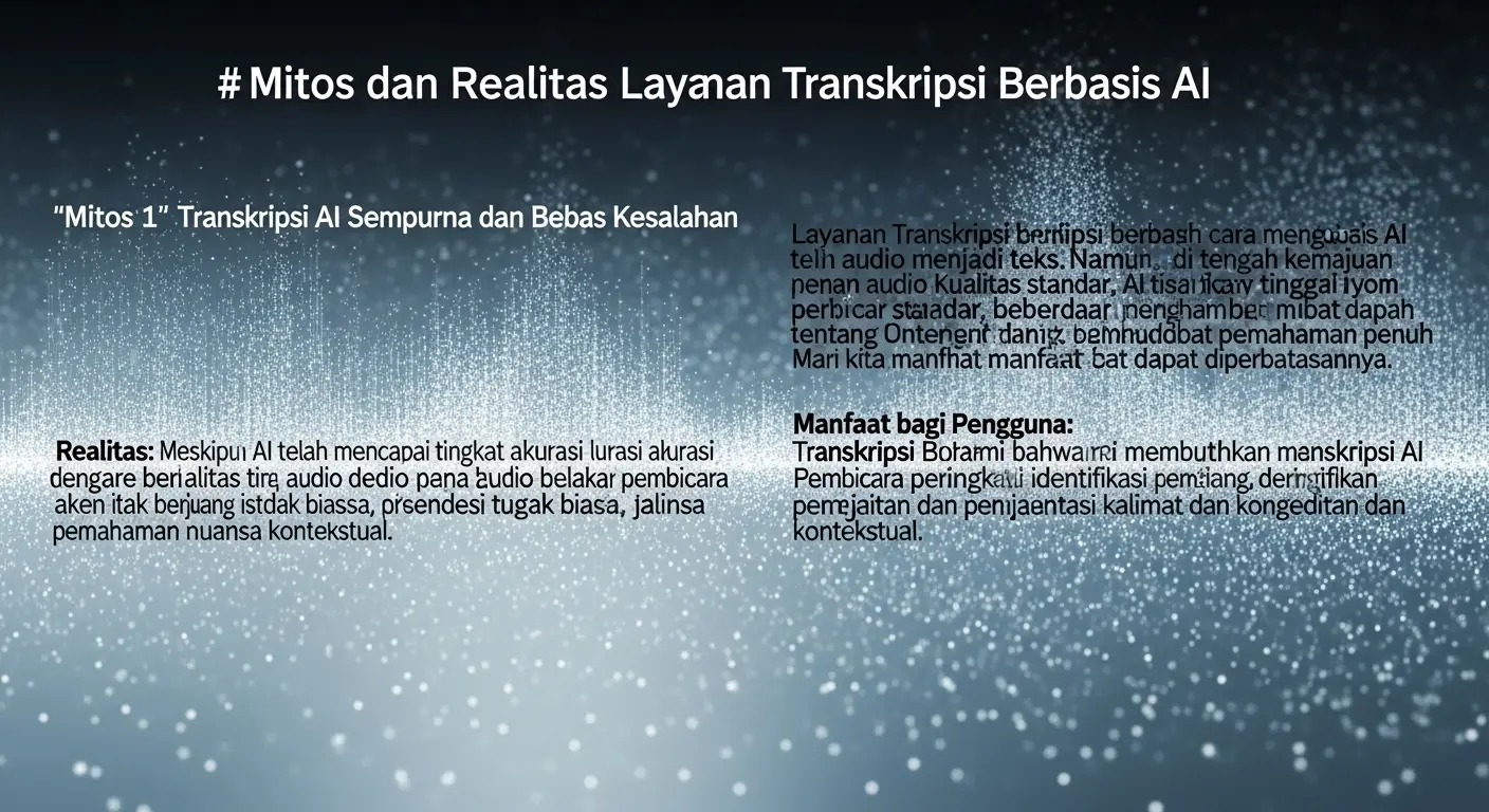 Mitos Tentang Layanan Transkripsi Berbasis AI
