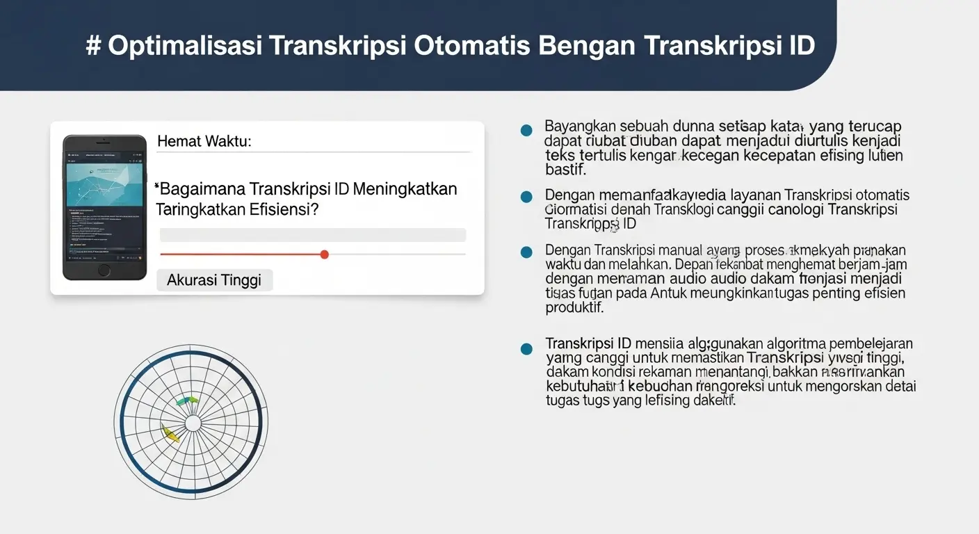 Optimalkan Transkripsi Otomatis Bahasa Indonesia dengan Transkripsi ID