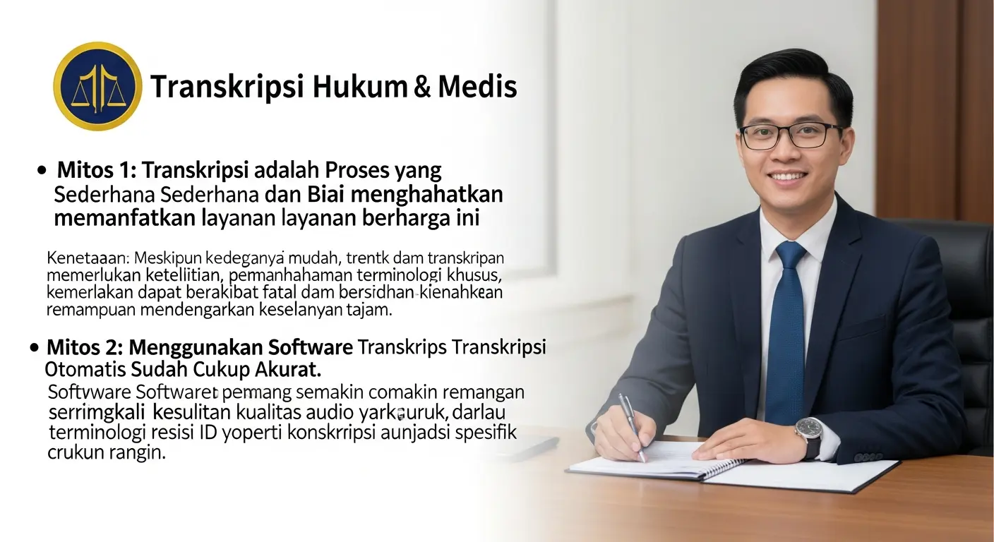 Mitos Transkripsi: Kenali Kenyataan Tentang Jasa Transkripsi Hukum dan Medis