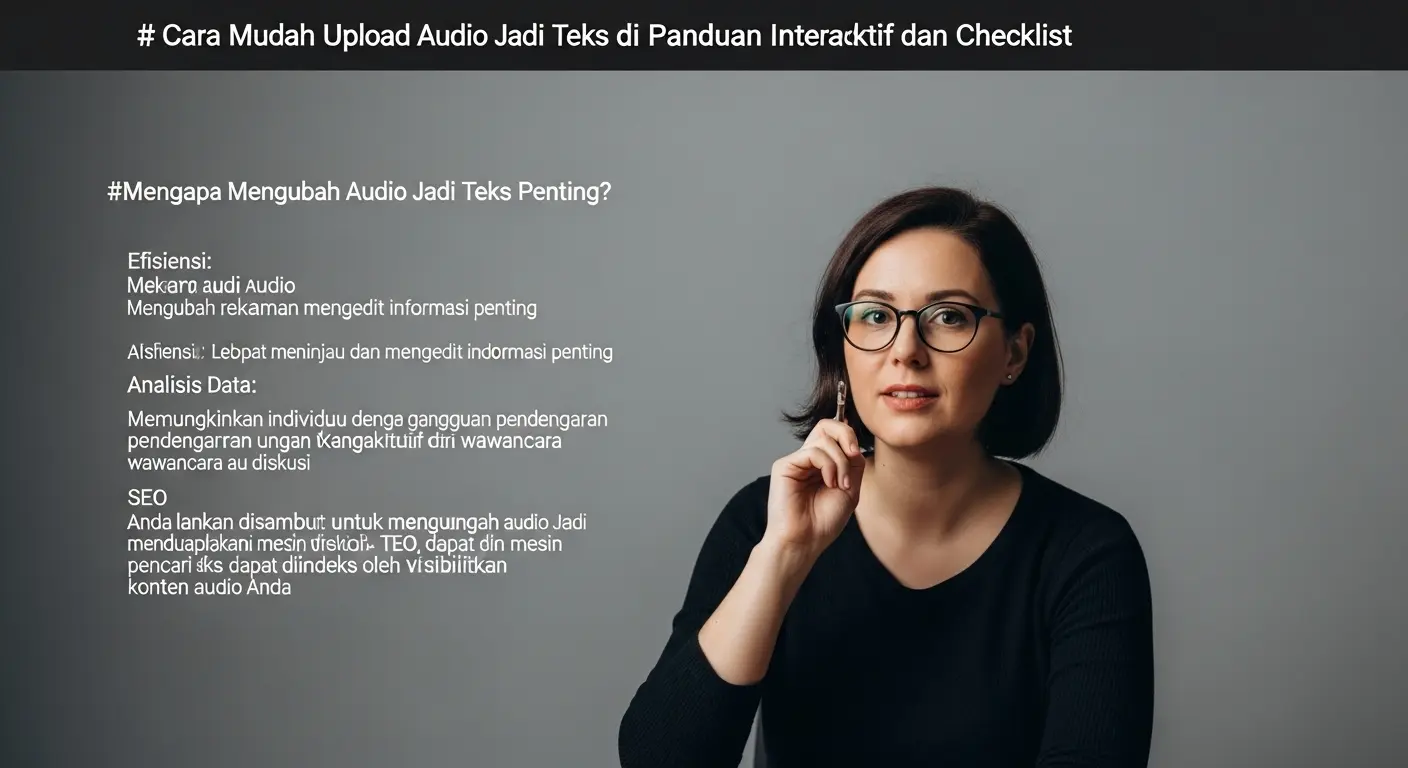 Cara Mudah Upload Audio Jadi Teks di Indonesia