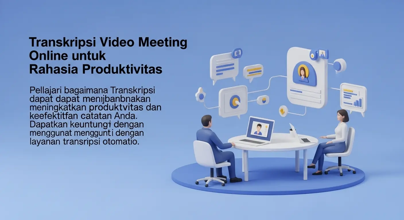 Transkripsi Video Meeting Online untuk Rahasia Produktivitas