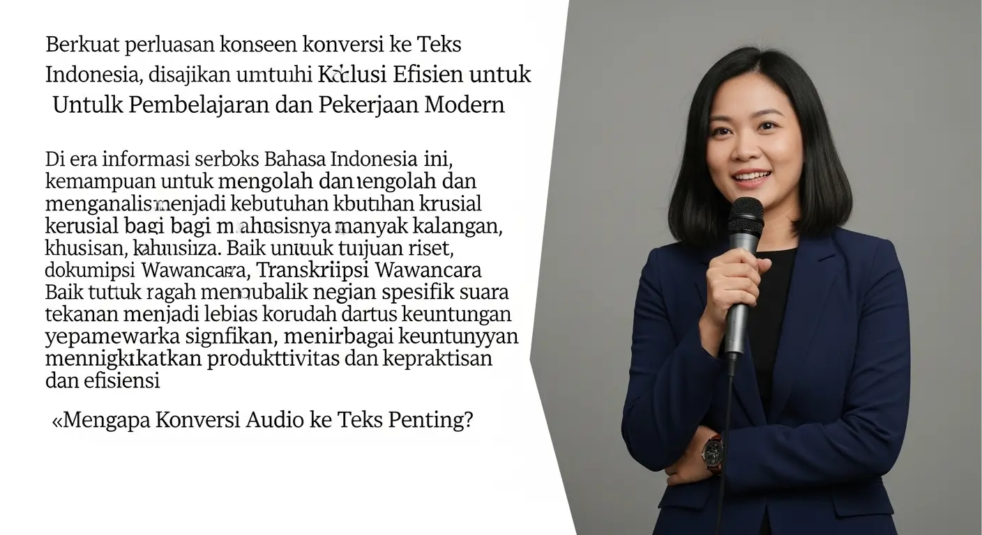 Konversi Audio ke Teks Bahasa Indonesia: Cara Praktis untuk Mahasiswa dan Profesional