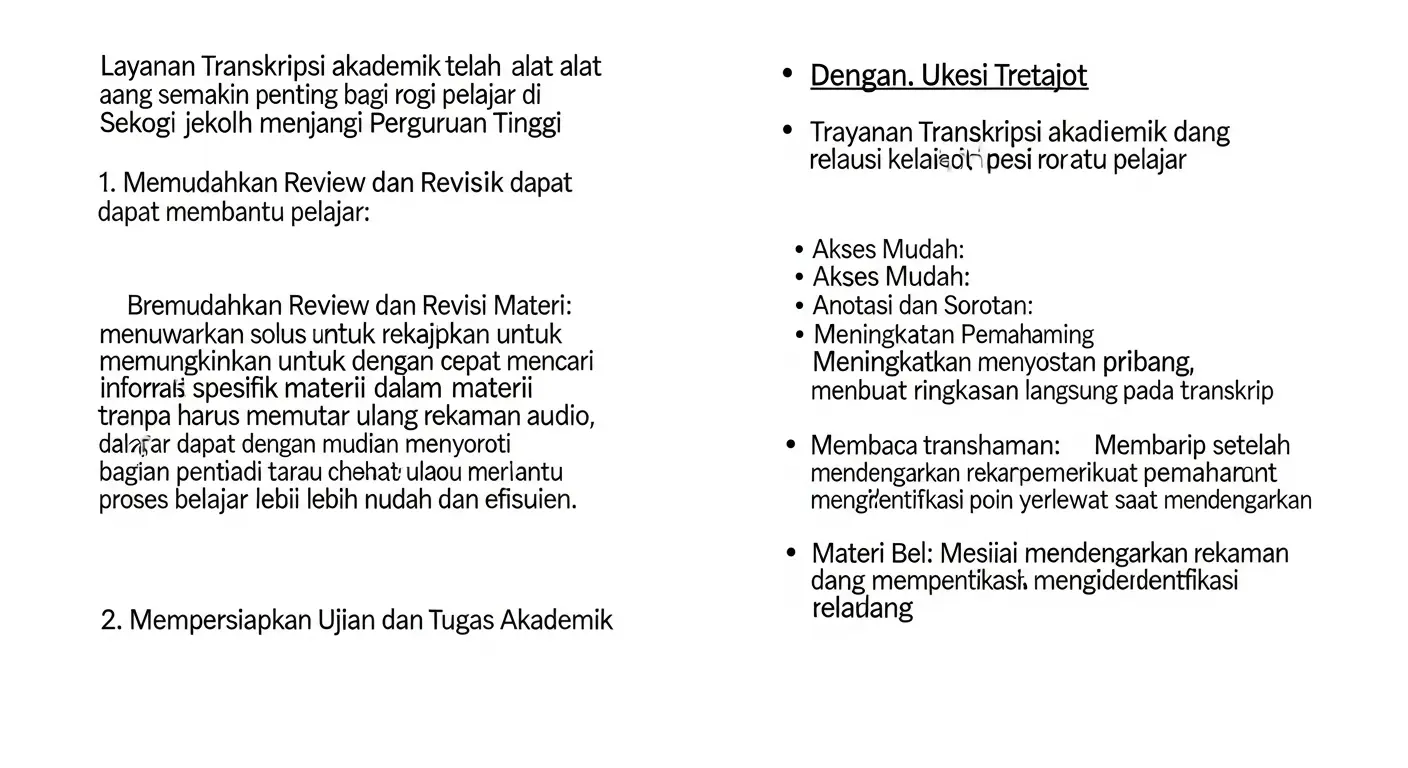 Layanan Transkripsi Akademik Memudahkan Proses Belajar Kami