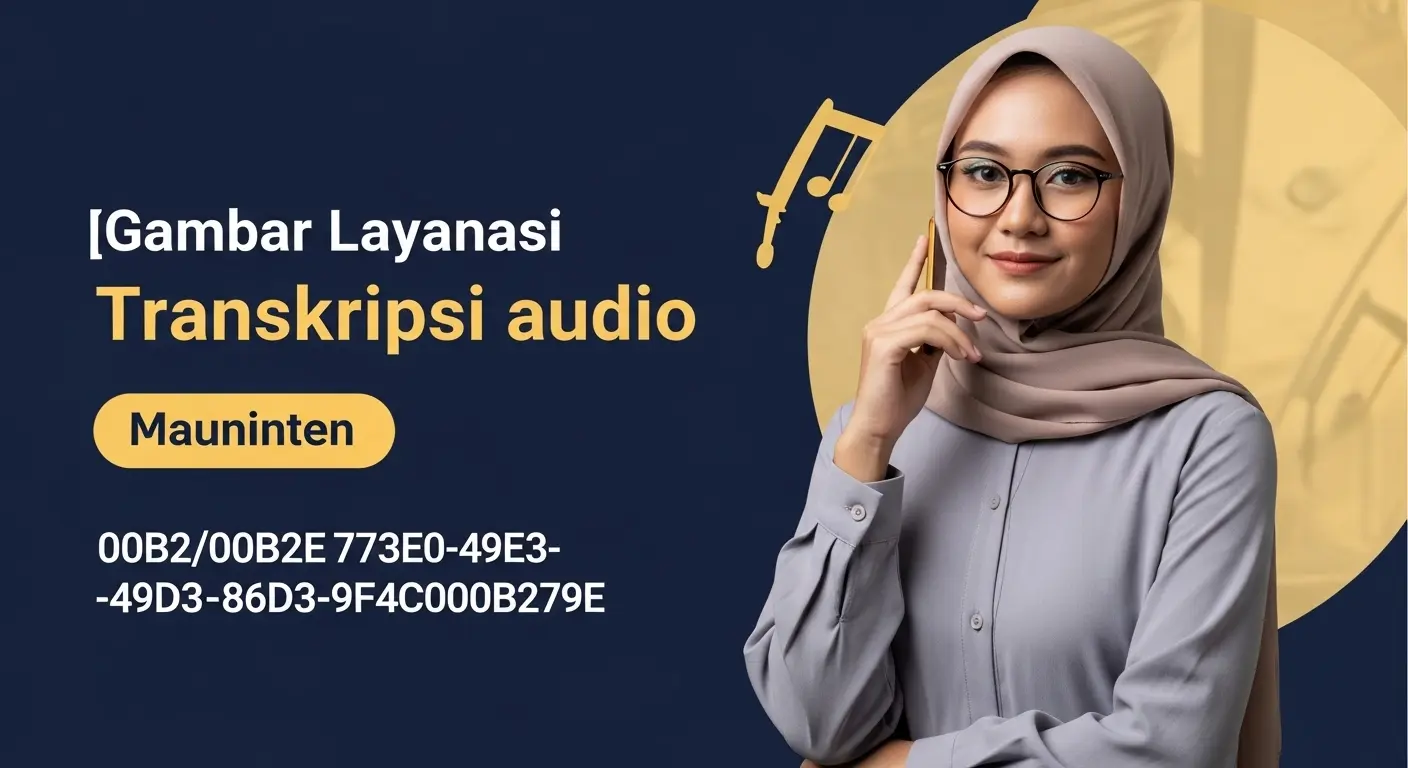 Layanan Transkripsi Audio ke Teks yang Mudah dan Efisien