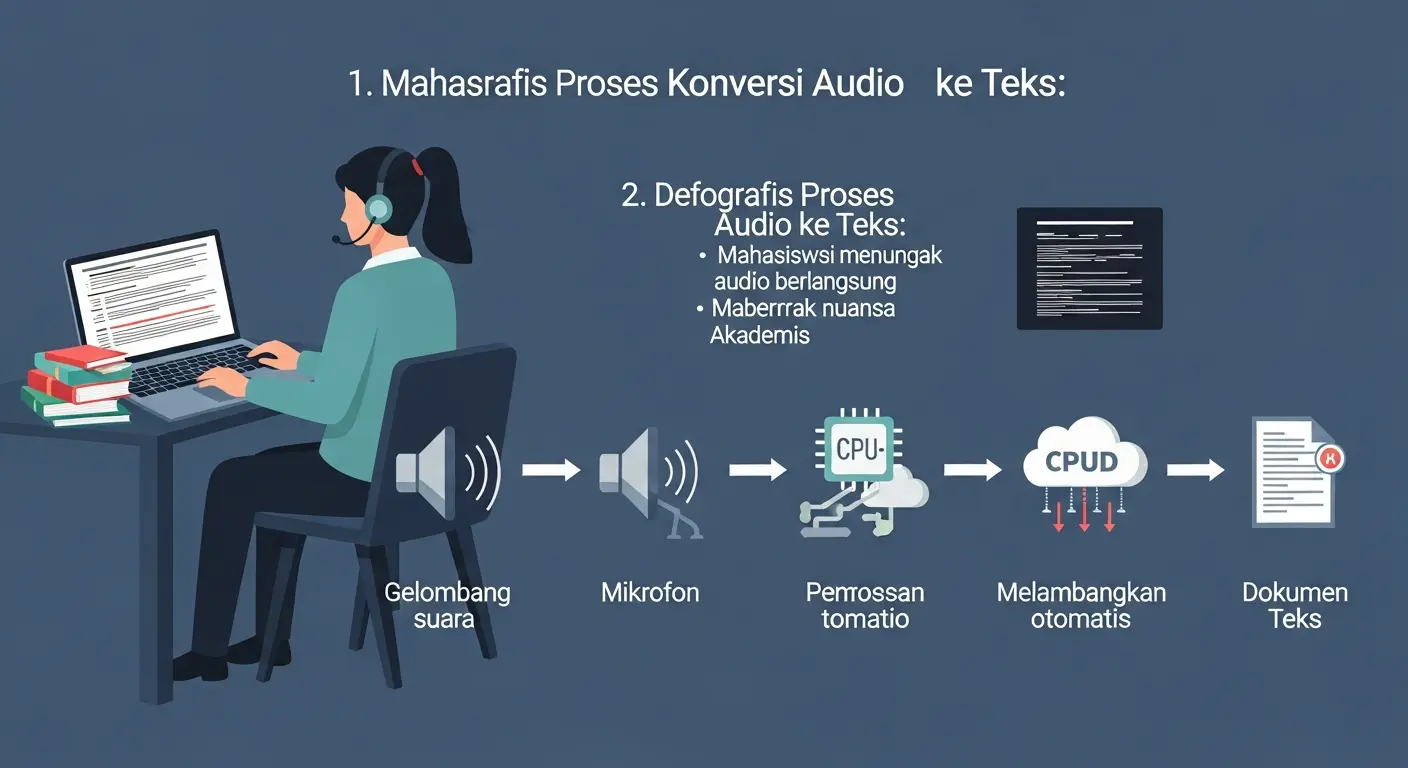 Konversi Audio ke Teks Bahasa Indonesia: Solusi Cerdas untuk Mahasiswa