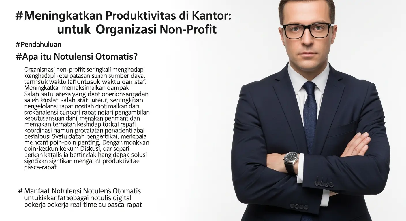Meningkatkan Produktivitas di Kantor: Notulensi untuk Organisasi Non-Profit
