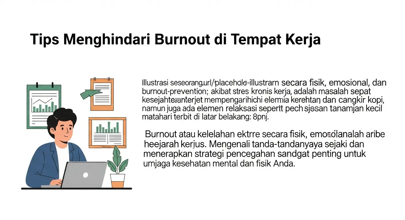 Tips Menghindari Burnout di Tempat Kerja