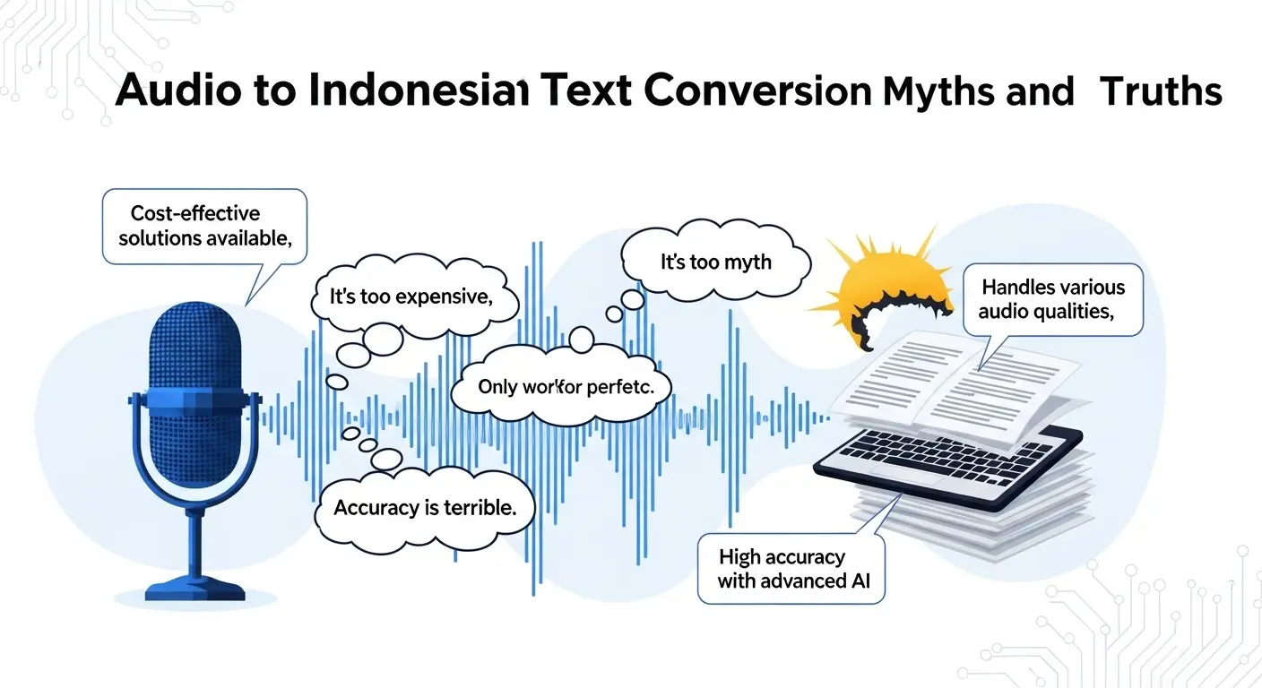 Mitos Konversi Audio ke Teks Bahasa Indonesia dan Kebenarannya