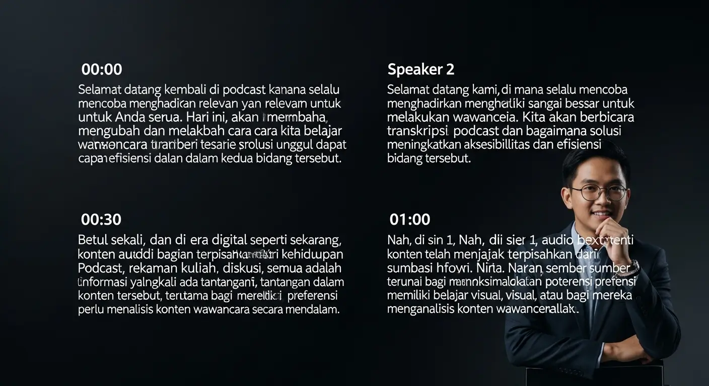 Transkripsi Podcast Indonesia: Solusi Unggul untuk Pembelajaran dan Wawancara Kita