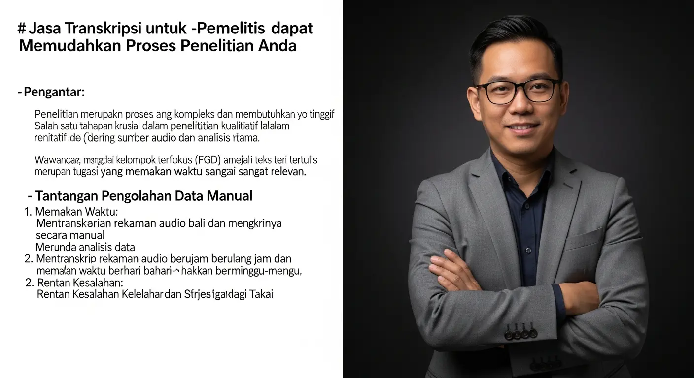 Jasa Transkripsi untuk Peneliti: Memudahkan Proses Penelitian Anda