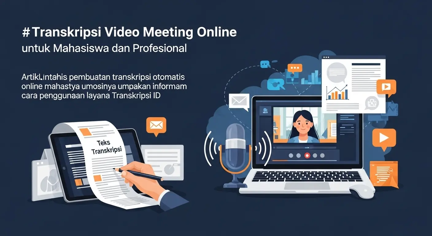 Transkripsi Video Meeting Online untuk Mahasiswa dan Profesional