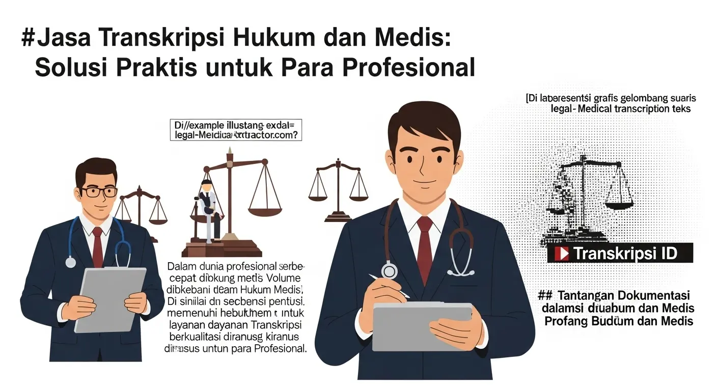 Jasa Transkripsi Hukum dan Medis: Solusi Praktis untuk Para Profesional