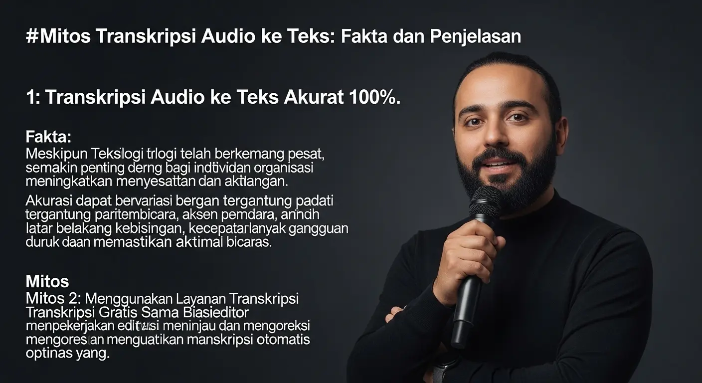 Mitos Transkripsi Audio ke Teks: Fakta dan Penjelasan