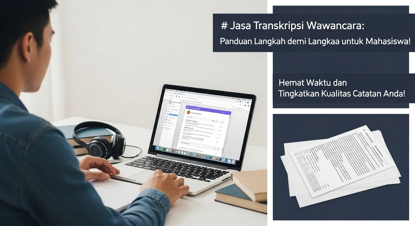 Jasa Transkripsi Wawancara: Panduan Langkah demi Langkah