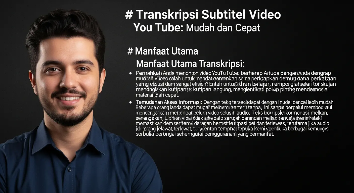 Transkripsi Subtitel Video YouTube: Mudah dan Cepat