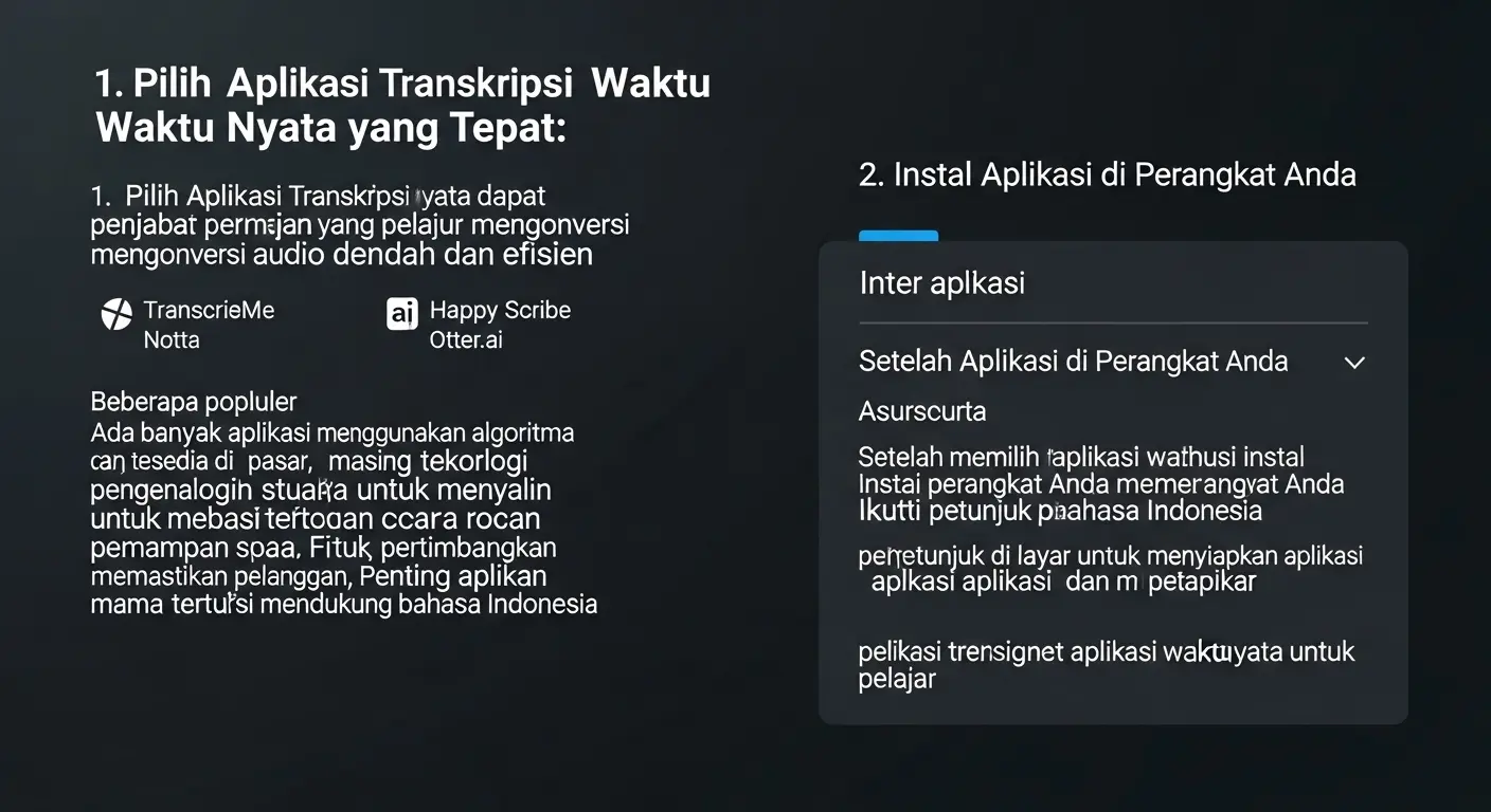 Aplikasi Transkripsi Realtime Indonesia: Panduan Lengkap untuk Mahasiswa