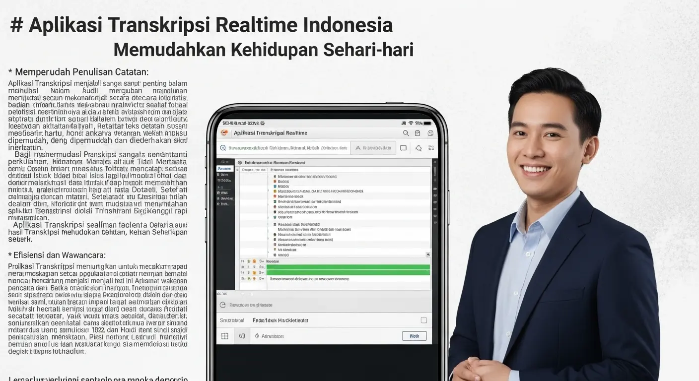 Aplikasi Transkripsi Realtime Indonesia: Memudahkan Kehidupan Sehari-hari