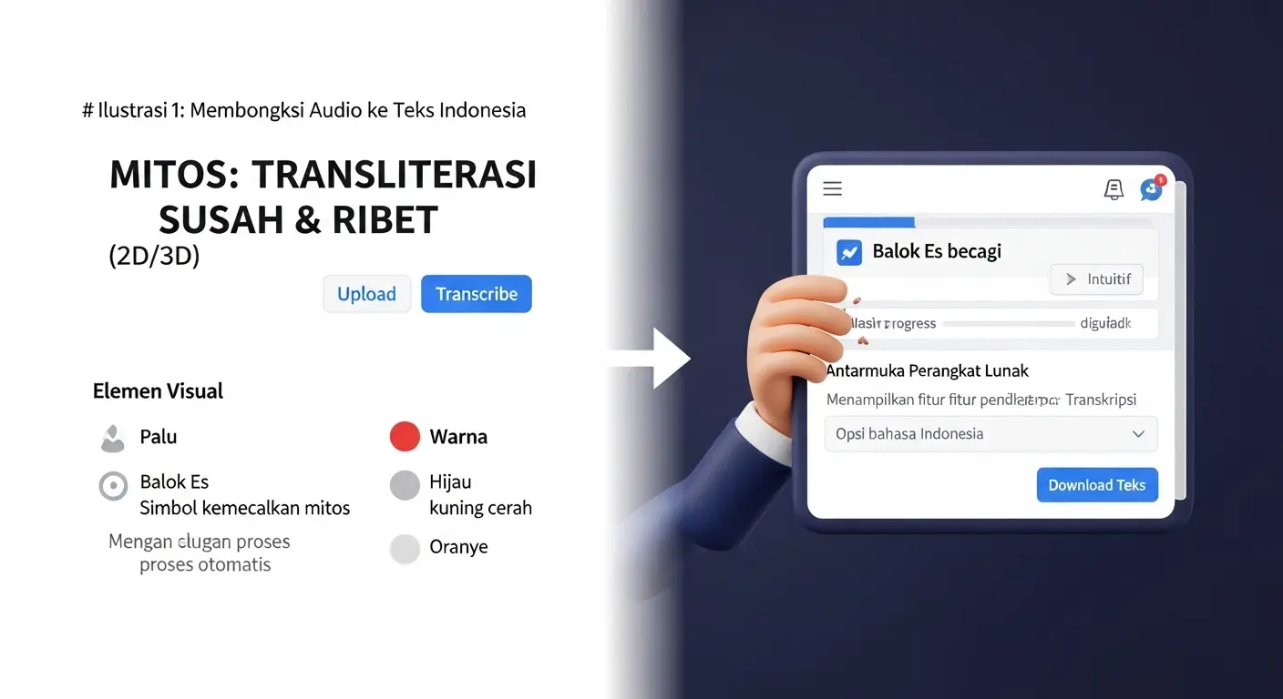 Mitos Seputar Transkripsi: Upload Audio Jadi Teks Indonesia