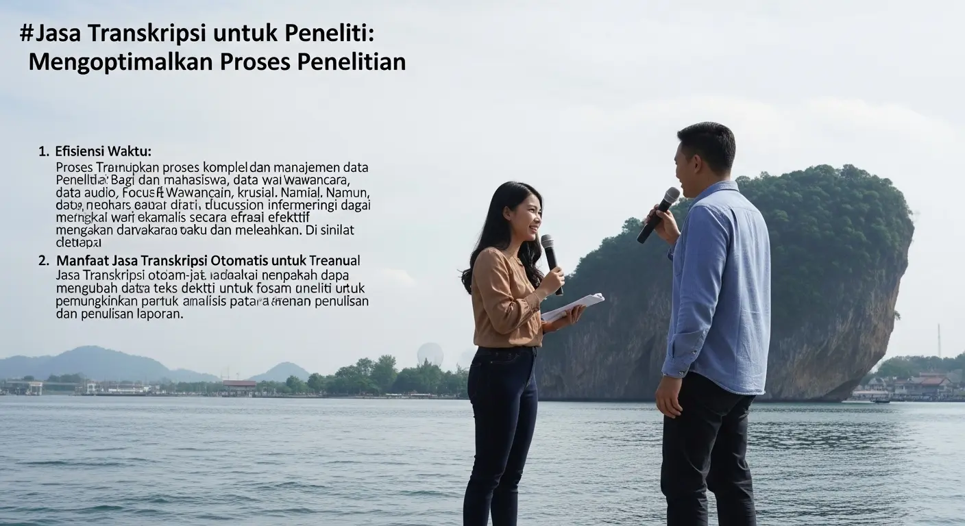 Jasa Transkripsi untuk Peneliti: Mengoptimalkan Proses Penelitian