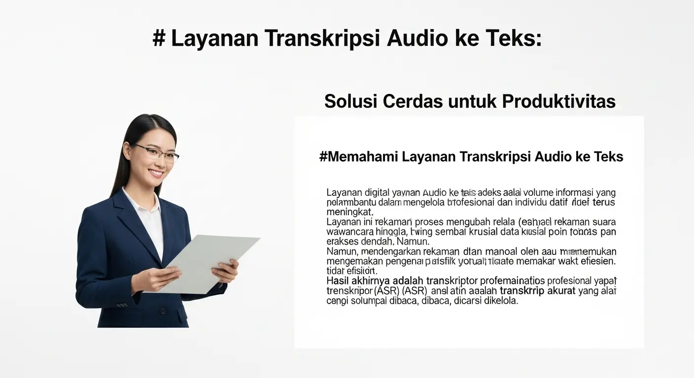 Layanan Transkripsi Audio ke Teks: Solusi Cerdas Mahasiswa