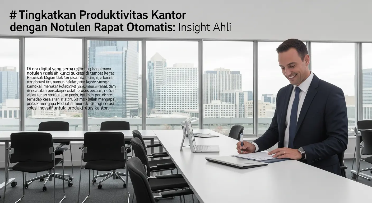 Meningkatkan Produktivitas di Kantor Menggunakan Notulen Rapat