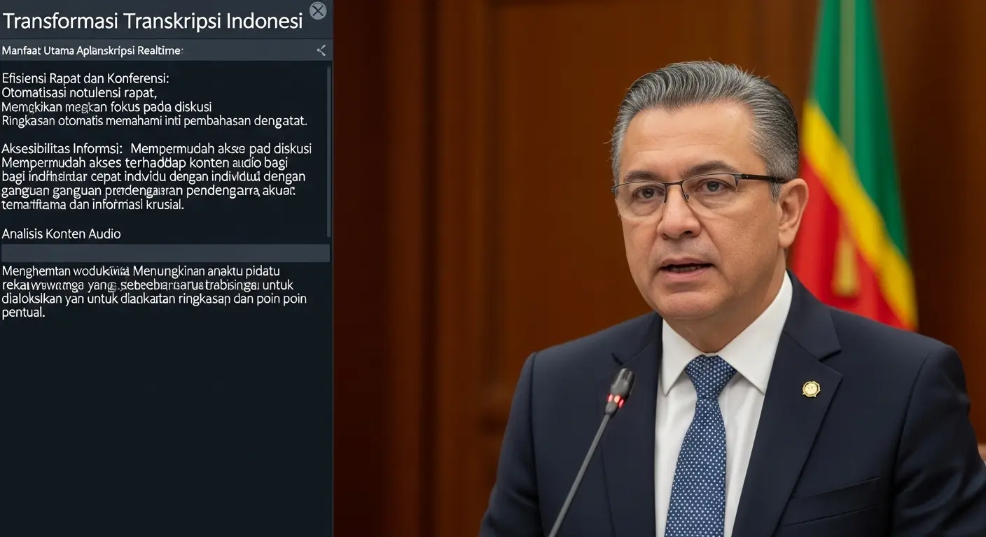 Aplikasi Transkripsi Realtime Indonesia: Transformasi Audio Menjadi Teks