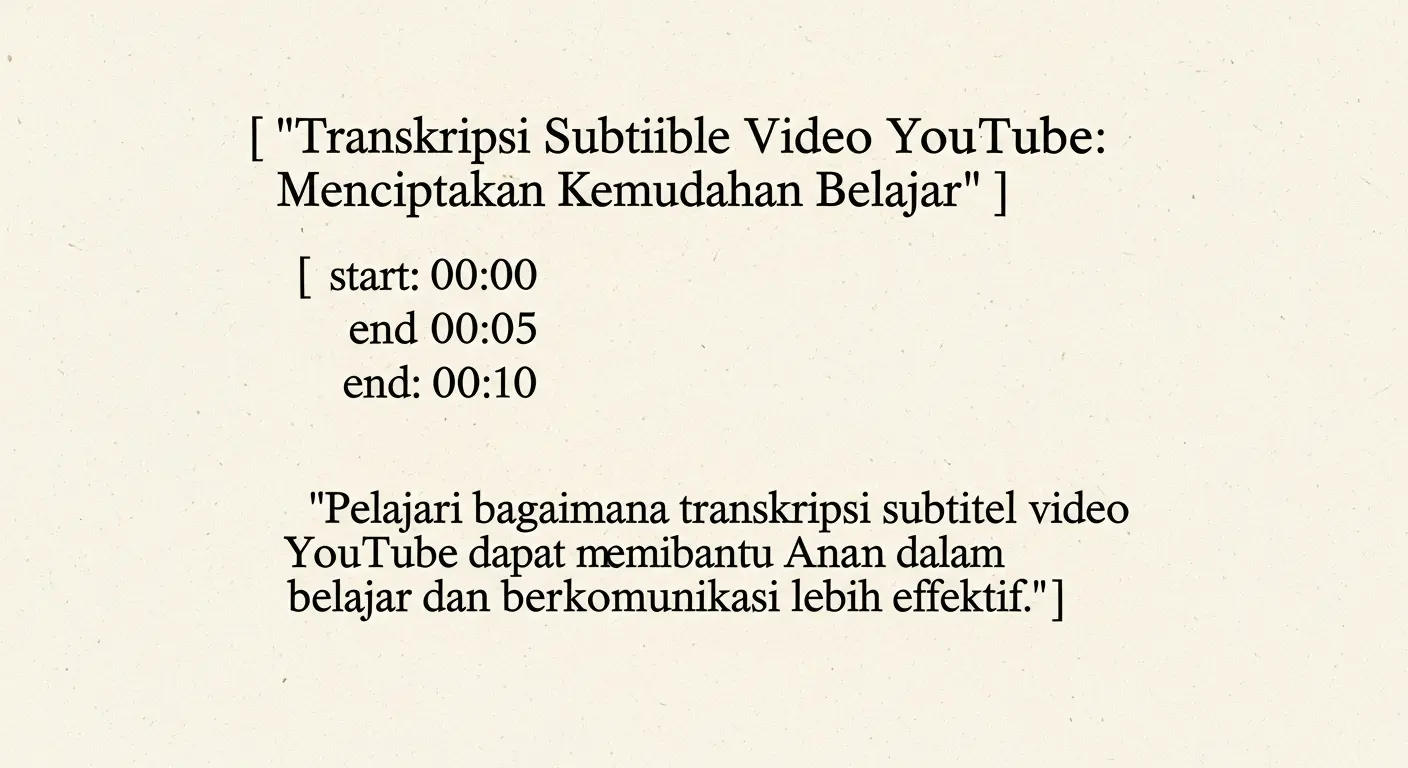 Transkripsi Subtitel Video YouTube: Menciptakan Kemudahan