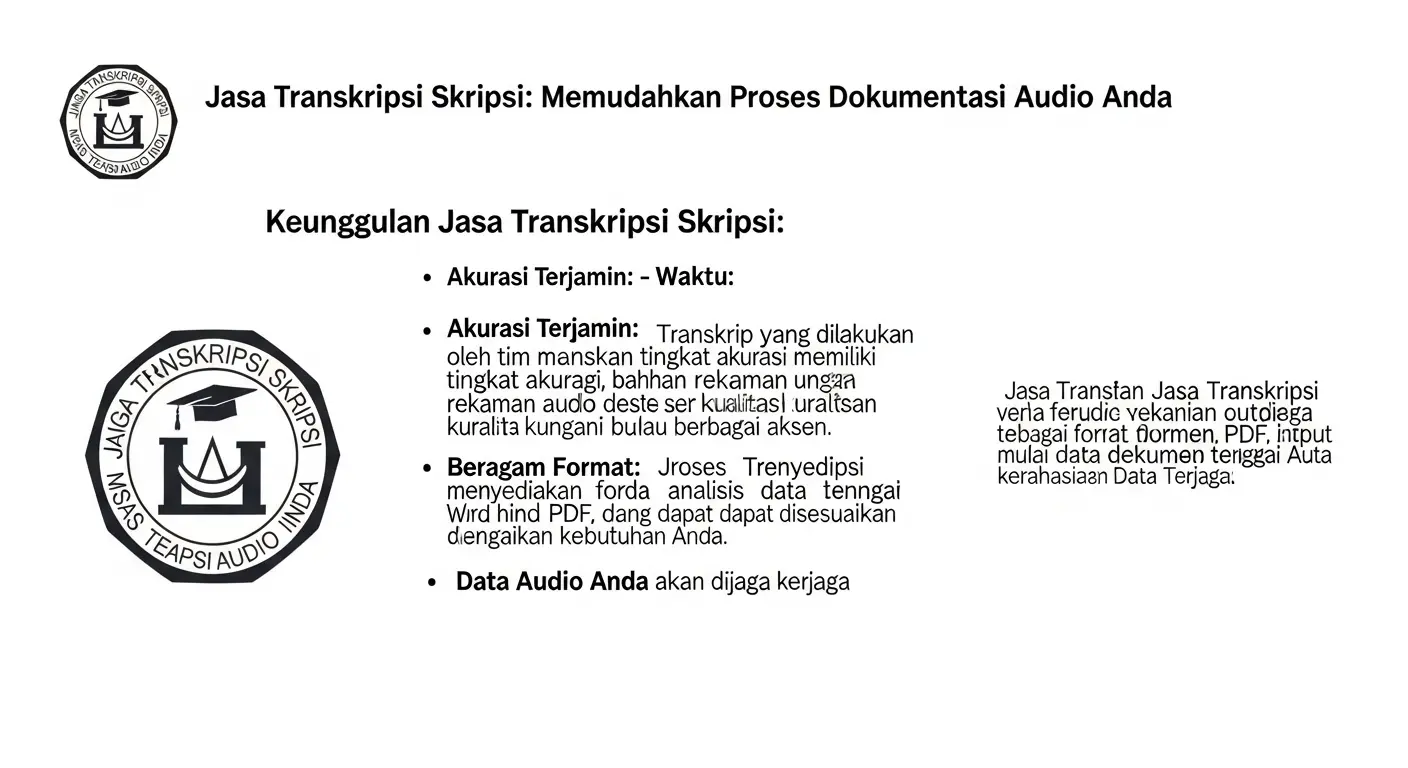 Jasa Transkripsi Skripsi: Solusi Praktis untuk Transkripsi Otomatis