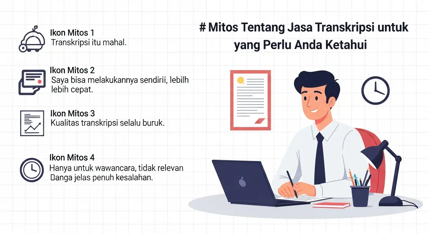 Mitos Tentang Jasa Transkripsi untuk Peneliti yang Perlu Anda Ketahui