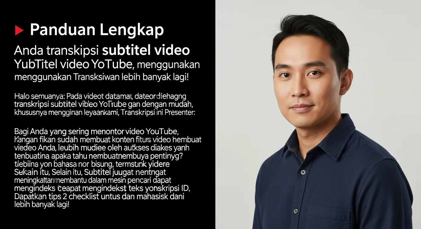 Transkripsi Subtitel Video YouTube: Panduan Lengkap Anda