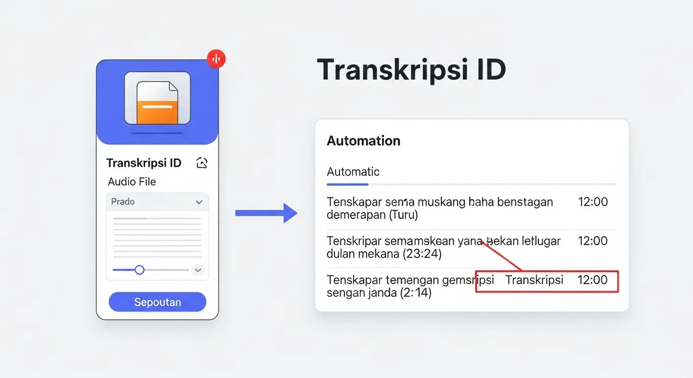 Mengubah Audio Menjadi Teks Indonesia Secara Otomatis