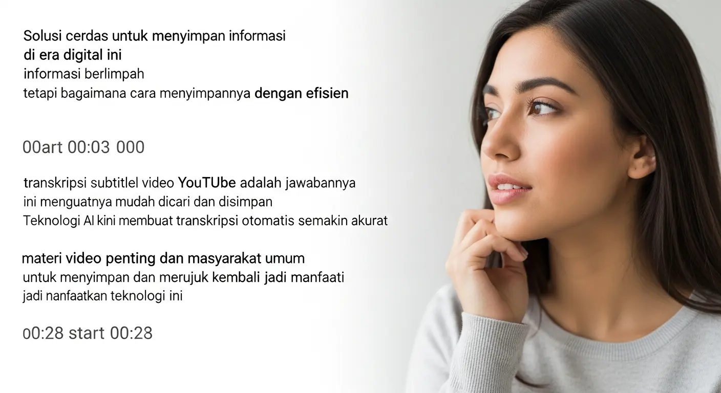 Transkripsi Subtitel Video YouTube: Solusi Cerdas untuk Menyimpan Informasi