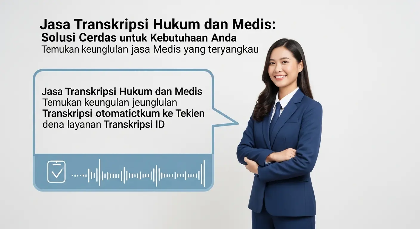 Jasa Transkripsi Hukum dan Medis: Solusi Cerdas untuk Kebutuhaan Anda