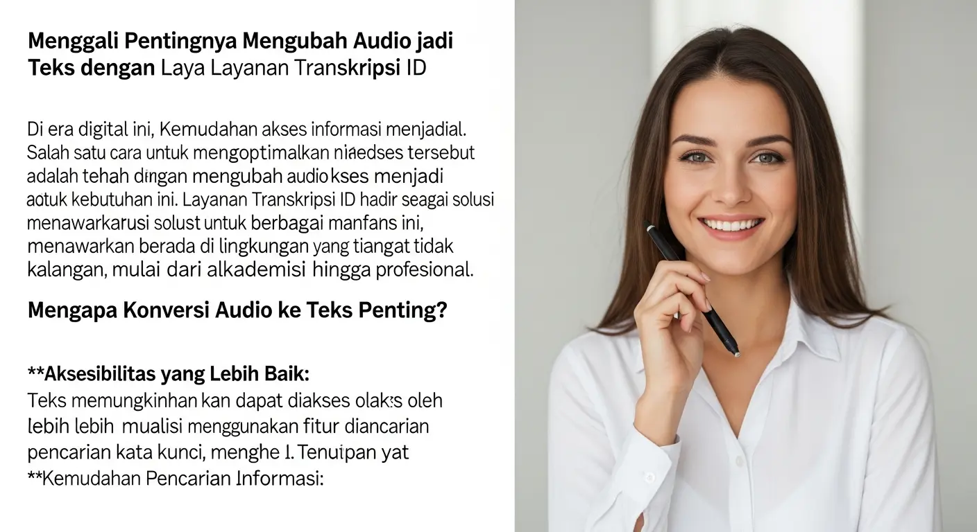 Upload Audio jadi Teks Indonesia: Pentingnya dan Manfaatnya