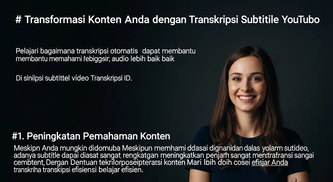 Transformasi Konten Anda dengan Transkripsi Subtitel Video YouTube