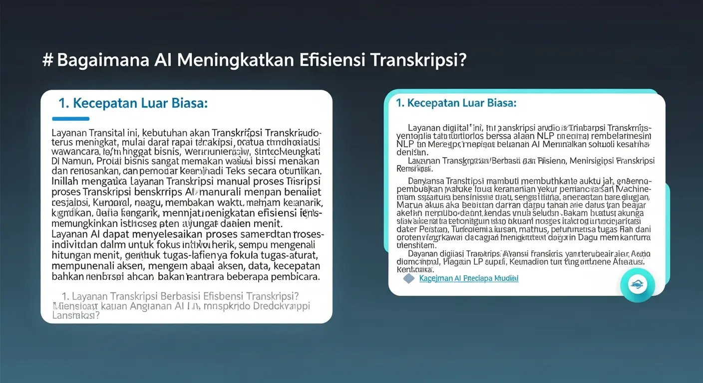 Layanan Transkripsi Berbasis AI: Meningkatkan Efisiensi Transkripsi Audio