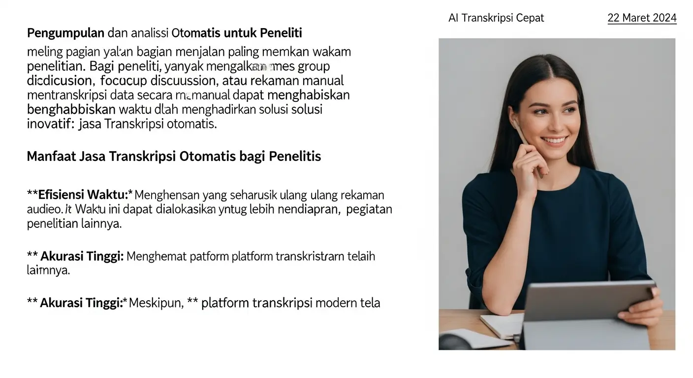 Jasa Transkripsi untuk Peneliti: Mempermudah Penelitian Anda