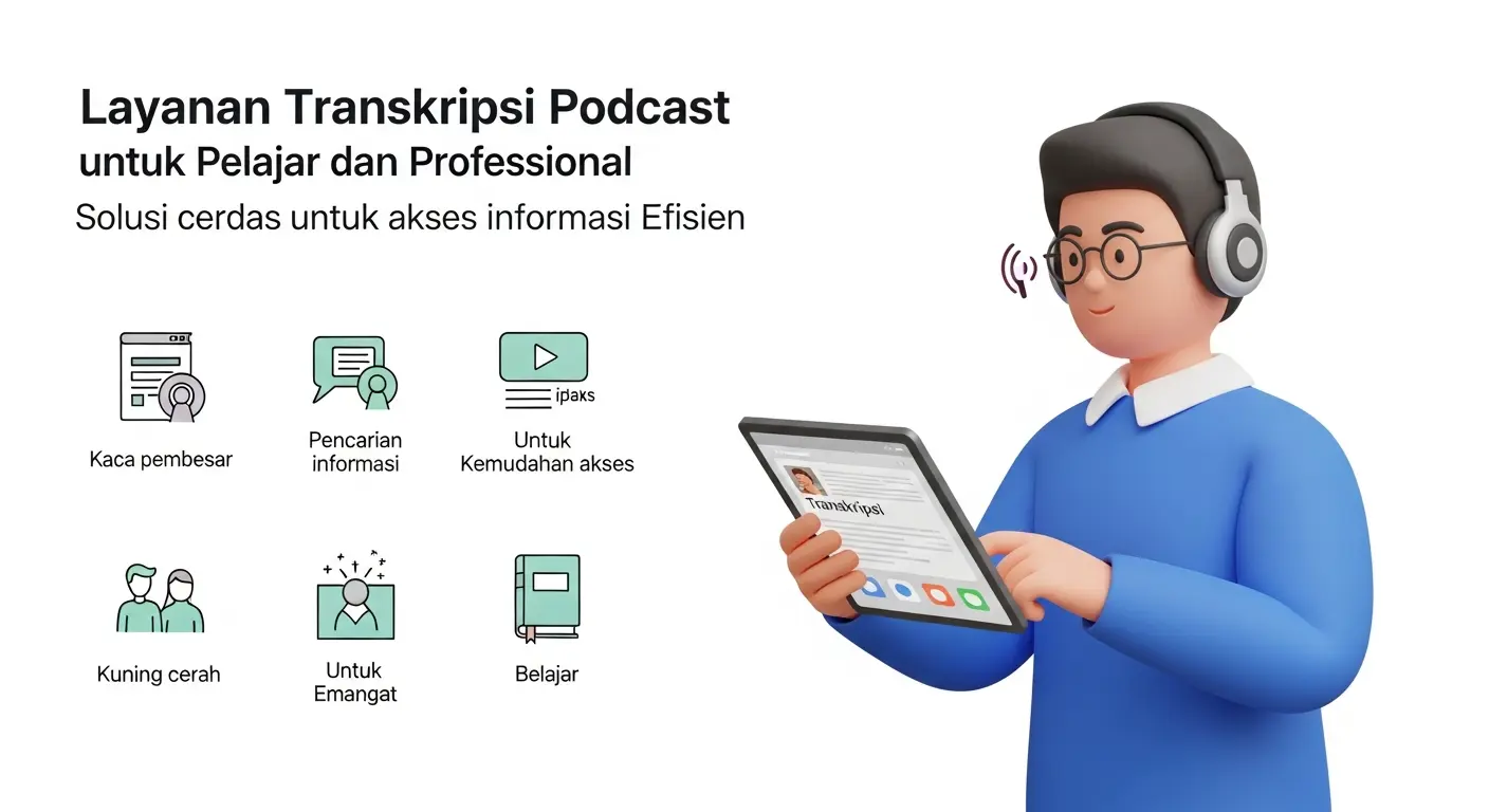 Transkripsi Podcast Indonesia: Solusi Cerdas Untuk Pelajar