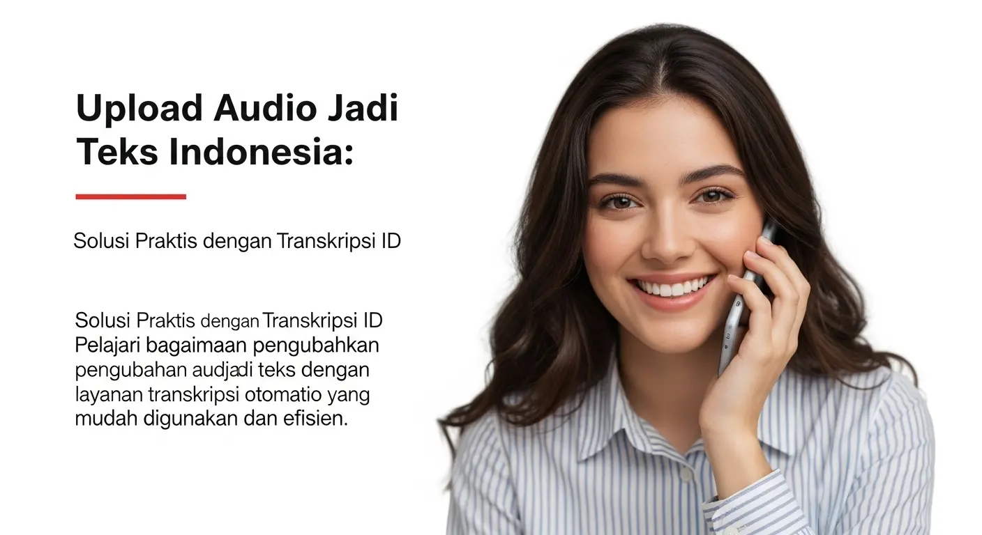 Upload Audio Jadi Teks Indonesia: Solusi Praktis dengan Transkripsi ID