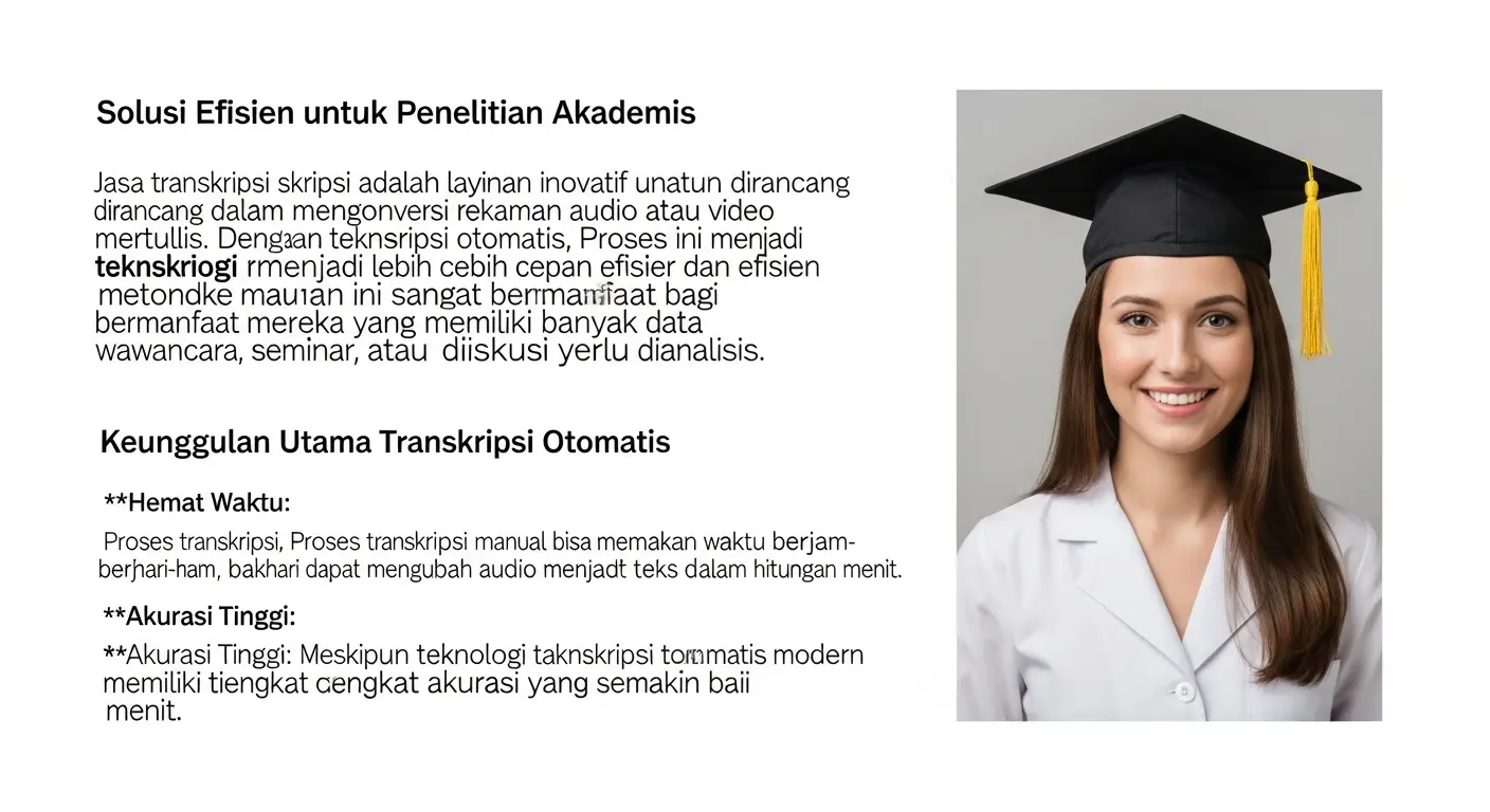 Jasa Transkripsi Skripsi: Solusi Pembuatan Transkripsi Otomatis