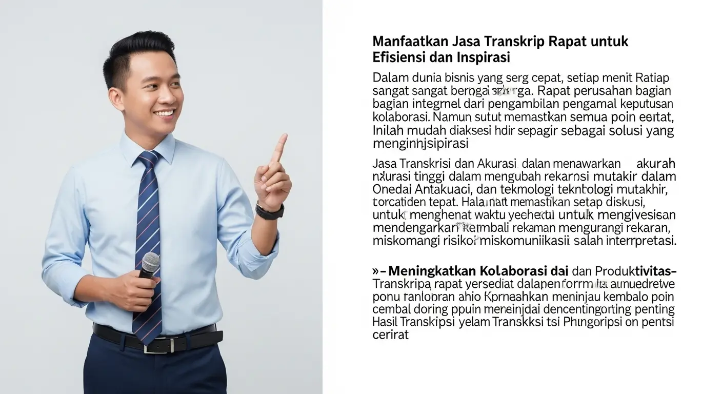 Jasa Transkrip Rapat Perusahaan yang Efisien dan Menginspirasi