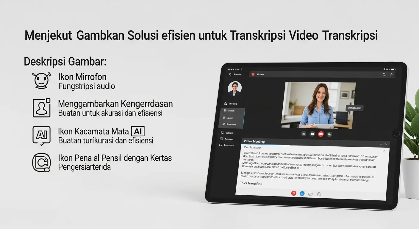 Transkripsi Video Meeting Online: Solusi Efisien