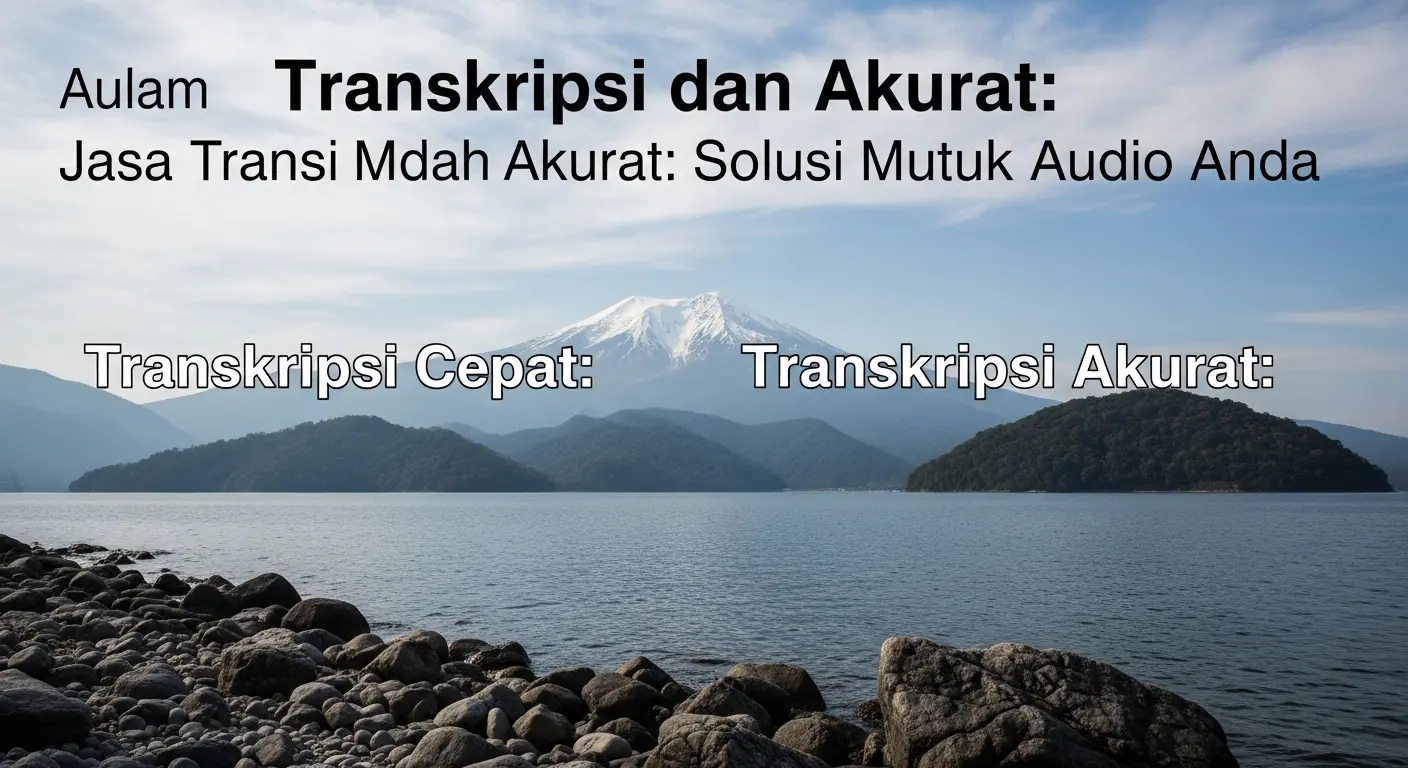 Layanan Transkripsi: Jasa Transkripsi Cepat dan Akurat