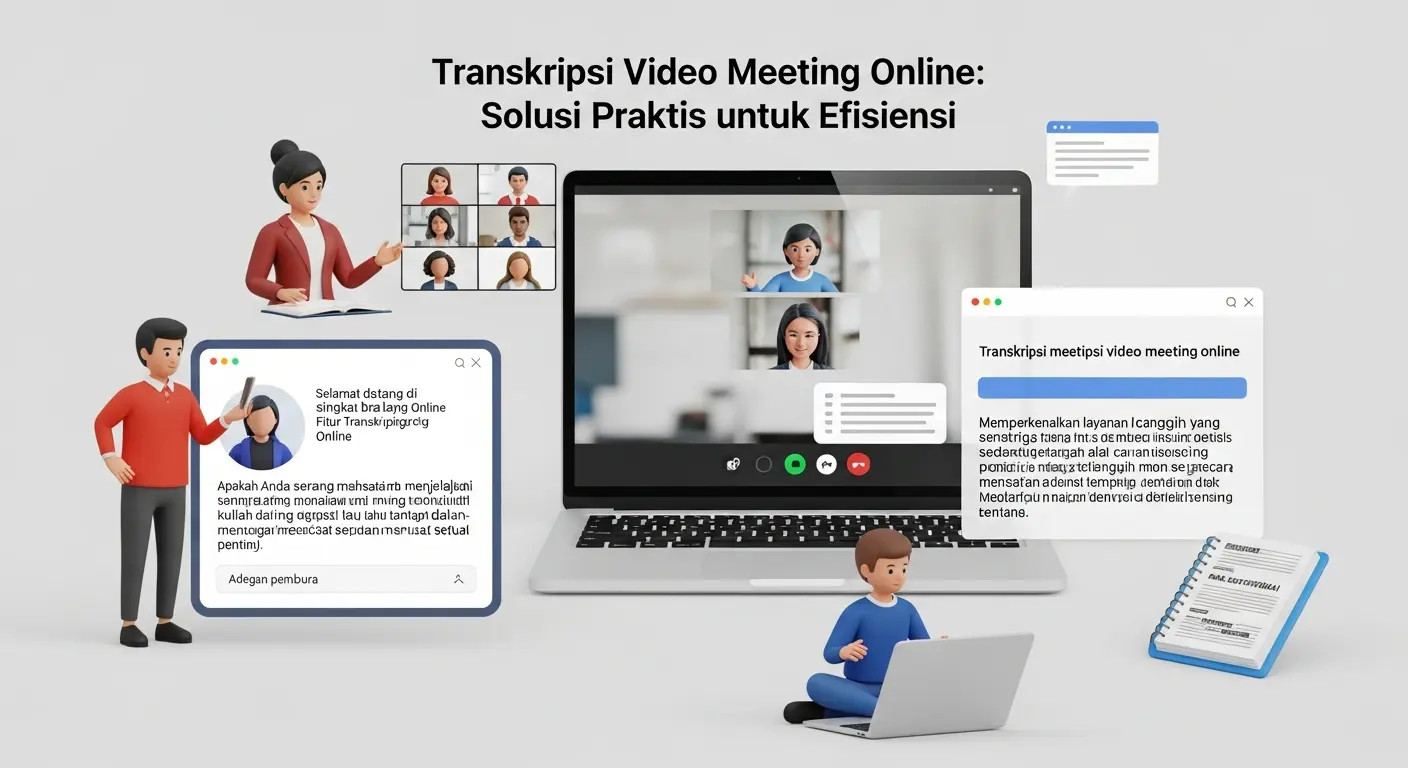 Transkripsi Video Meeting Online: Solusi Praktis untuk Efisiensi