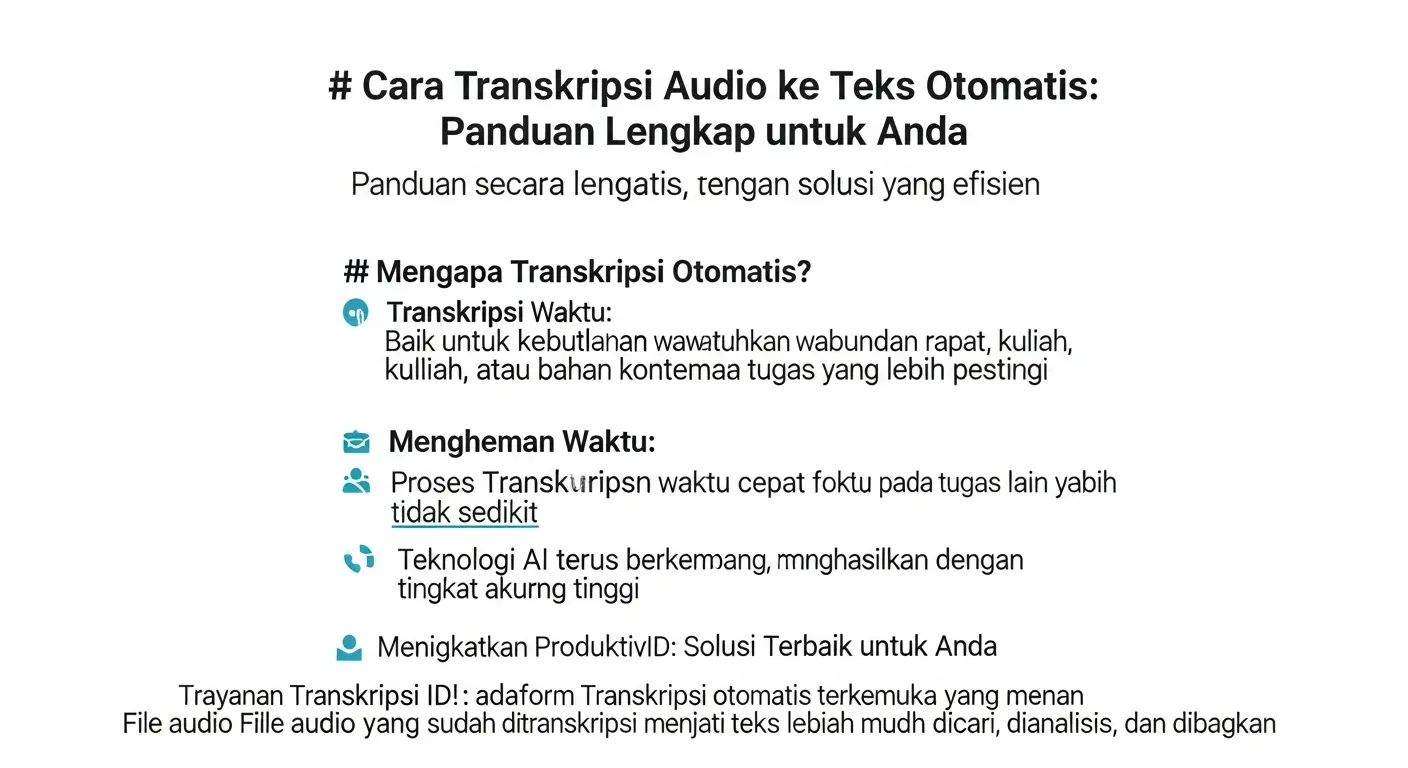 Cara Transkripsi Audio ke Teks Otomatis: Panduan Lengkap untuk Anda