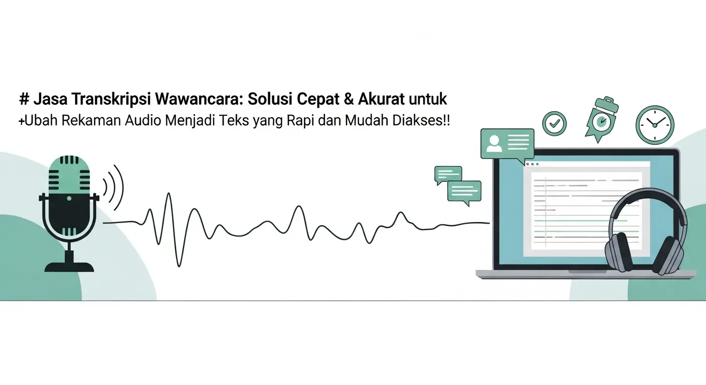 Jasa Transkripsi Wawancara: Solusi Mudah untuk Mencatat momen Berharga